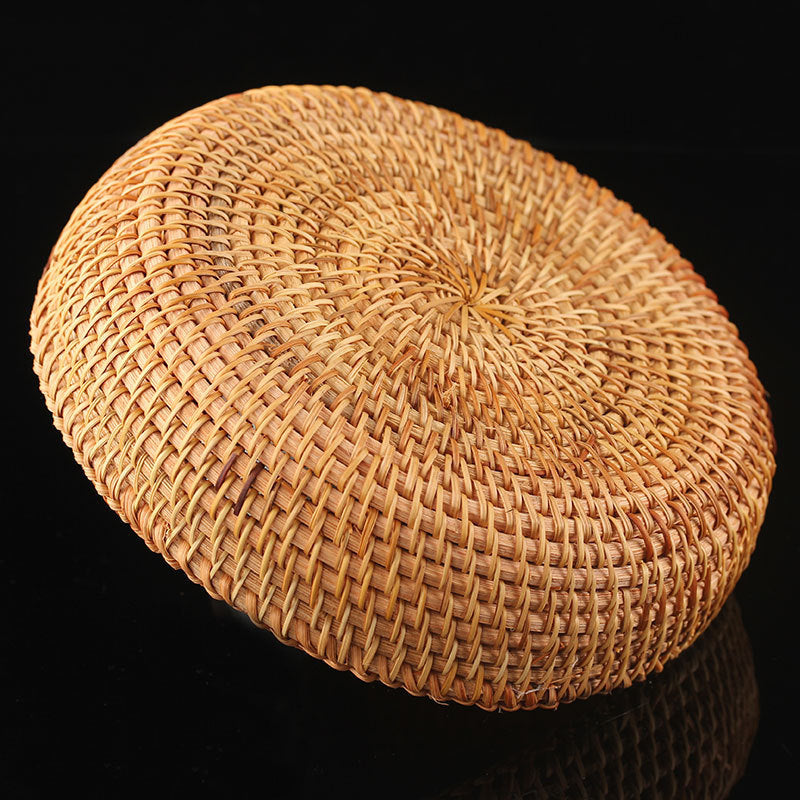 Woven Fruit Basket Snack Candy Basket Tea Tray Storage Basket Bread Tray