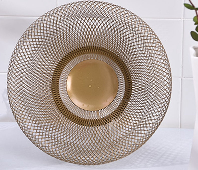 Iron Fruit Basket Simple Hollow Fruit Creative Basket