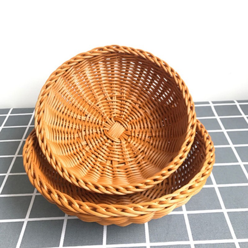 European-style Bread Basket Round Kitchen Storage Basket