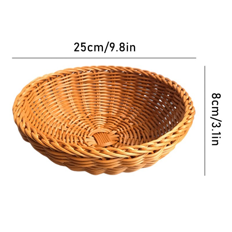 European-style Bread Basket Round Kitchen Storage Basket
