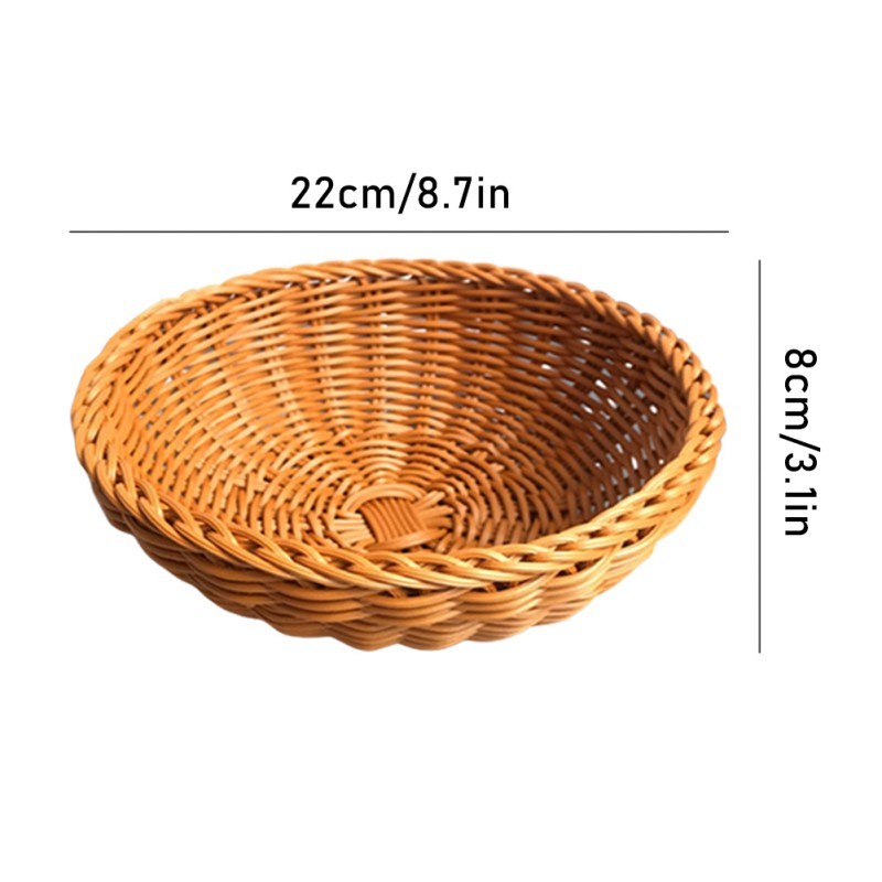 European-style Bread Basket Round Kitchen Storage Basket